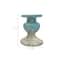 Hello Honey® 7'' Blue Distressed Terracotta Pillar Candle Holder